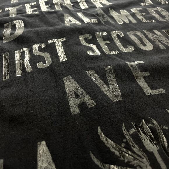 GUESS Long Sleeve Soft Logo T-Shirt Mens (L) Los Angeles Affliction Style Cotton - Picture 7 of 9